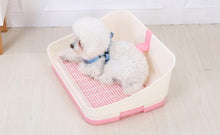 Load image into Gallery viewer, Medium Portable Dog Potty Training Tray Pet Puppy Toilet Trays Loo Pad Mat With Wall Pink