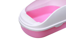 Load image into Gallery viewer, Medium Portable Cat Toilet Litter Box Tray with Scoop Pink