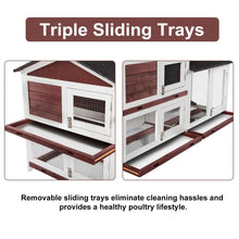 Load image into Gallery viewer, Double Storey Large Rabbit Hutch Guinea Pig Cat Cage , Ferret Cage With Pull Out Tray