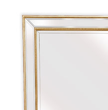 Load image into Gallery viewer, Gold Beaded Framed Mirror - Rectangle 80cm x 110cm