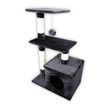 Load image into Gallery viewer, Pet Basic 3 Level Cat Scratching Tower & Playhouse Scratch 80 x 40 x 50cm