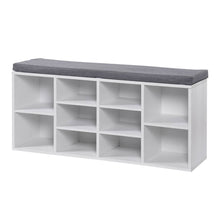 Load image into Gallery viewer, Home Master 2-In-1 Storage/Shoe Cabinet With Padded Cushion Bench 102cm