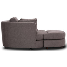 Load image into Gallery viewer, Sunshine Single Sofa Love Chair Fabric Swivel Armchair Ottoman Set - Grey