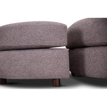 Load image into Gallery viewer, Sunshine Single Sofa Chair Fabric Swivel Ottoman - Grey