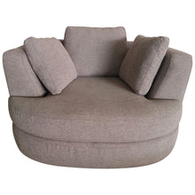 Load image into Gallery viewer, Sunshine Single Sofa Love Chair Fabric Swivel Armchair - Steel