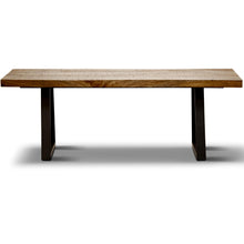 Load image into Gallery viewer, Begonia Coffee Table 130cm Live Edge Solid Mango Wood Unique Furniture - Natural