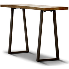 Load image into Gallery viewer, Begonia Console Table 140cm Live Edge Solid Mango Wood Unique Furniture -Natural