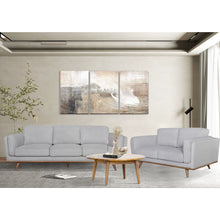 Load image into Gallery viewer, Petalsoft 2 + 3 Seater Sofa Set Fabric Uplholstered Lounge Couch - Grey