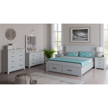 Load image into Gallery viewer, Foxglove Tallboy 5 Chest of Drawers Solid Ash Wood Bed Storage Cabinet - White