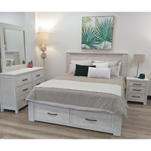 Load image into Gallery viewer, Foxglove Tallboy 5 Chest of Drawers Solid Ash Wood Bed Storage Cabinet - White