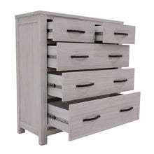 Load image into Gallery viewer, Foxglove Tallboy 5 Chest of Drawers Solid Ash Wood Bed Storage Cabinet - White