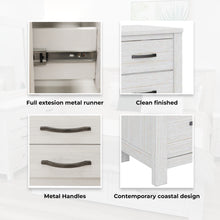 Load image into Gallery viewer, Foxglove Dresser 6 Chest of Drawers Solid Wood Tallboy Storage Cabinet - White