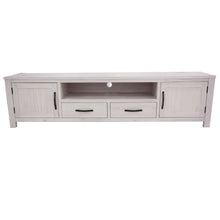 Load image into Gallery viewer, Foxglove ETU Entertainment TV Unit 216cm 2 Drawer 2 Door Mt Ash Wood - White