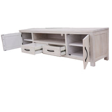 Load image into Gallery viewer, Foxglove ETU Entertainment TV Unit 216cm 2 Drawer 2 Door Mt Ash Wood - White