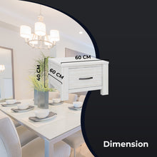 Load image into Gallery viewer, Foxglove Lamp Table 60cm Coffee Side Laptop Desk Bedside Sofa End - White