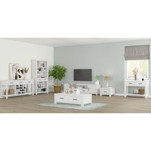 Load image into Gallery viewer, Foxglove Console Hallway Entry Table 110cm Solid Mt Ash Timber Wood - White