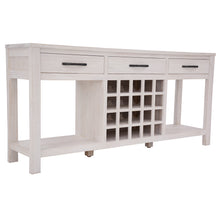 Load image into Gallery viewer, Foxglove Sideboard Buffet Wine Cabinet Bar Bottle Wooden Storage Rack - White