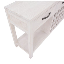 Load image into Gallery viewer, Foxglove Sideboard Buffet Wine Cabinet Bar Bottle Wooden Storage Rack - White