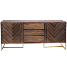 Load image into Gallery viewer, Tuberose Buffet Table 180cm 2 Door 3 Drawer Solid Acacia Timber Wood - Brown