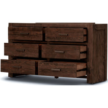Load image into Gallery viewer, Catmint Dresser 6 Chest of Drawers Solid Pine Wood Storage Cabinet - Grey Stone