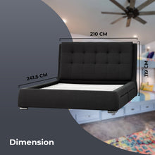 Load image into Gallery viewer, Kiama King Size Bed Frame Timber Mattress Base With Storage Drawers - Grey