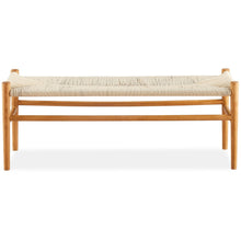 Load image into Gallery viewer, Anemone  2p Wishbone 120cm Dining Bench Beech Timber Replica Hans Wenger Natural