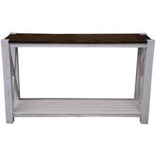Load image into Gallery viewer, Erica Console Hallway Entry Table 130cm Solid Acacia Timber Wood Brown White