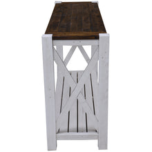 Load image into Gallery viewer, Erica Console Hallway Entry Table 130cm Solid Acacia Timber Wood Brown White