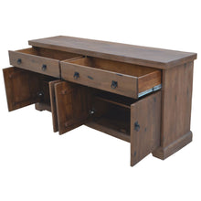 Load image into Gallery viewer, Florence Buffet Table 180cm 2 Door 4 Drawer Solid Mango Timber Wood