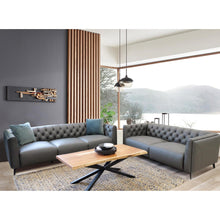 Load image into Gallery viewer, Luxe Genuine Forli Leather Sofa 2.5 Seater Upholstered Lounge Couch - Dark Grey