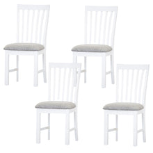 Load image into Gallery viewer, Laelia Dining Chair Set of 4 Solid Acacia Timber Wood Coastal Furniture - White