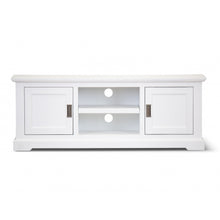 Load image into Gallery viewer, Laelia ETU Entertainment TV Unit 160cm 2 Door Solid Acacia Wood Coastal - White