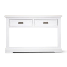 Load image into Gallery viewer, Laelia Console Hallway Entry Table 125cm Solid Acacia Timber Wood Coastal -White