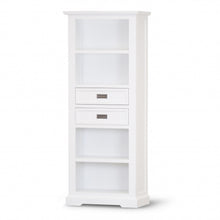 Load image into Gallery viewer, Laelia Bookshelf Bookcase 4 Tier Solid Acacia Wood Coastal Furniture - White