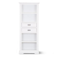 Load image into Gallery viewer, Laelia Bookshelf Bookcase 4 Tier Solid Acacia Wood Coastal Furniture - White