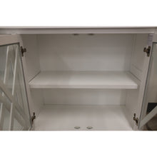 Load image into Gallery viewer, Daisy Buffet Table 180cm 4 Glass Doors Wood Hampton Style - White