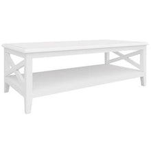 Load image into Gallery viewer, Daisy Rectangular Solid White Coffee Table 120cm Wood Hamptons Style