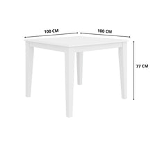 Load image into Gallery viewer, Daisy Small Dining Table 100cm Wood Hamptons Style - White