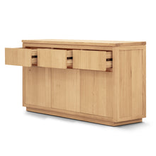 Load image into Gallery viewer, Rosemallow Buffet Table 165cm 3 Door 3 Drawer Solid Messmate Timber - Natural