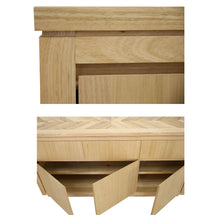 Load image into Gallery viewer, Rosemallow Buffet Table 165cm 3 Door 3 Drawer Solid Messmate Timber - Natural