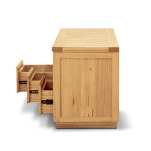Load image into Gallery viewer, Rosemallow ETU Entertainment TV Unit 185cm 3 Drawer Solid Messmate Timber Wood