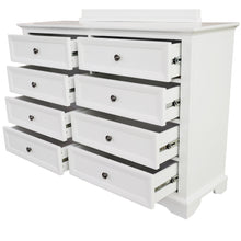 Load image into Gallery viewer, Celosia Dresser 8 Chest of Drawers Bedroom Acacia Timber Storage Cabinet - White