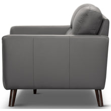 Load image into Gallery viewer, Downy Genuine Leather Sofa 3 Seater Upholstered Lounge Couch - Gunmetal