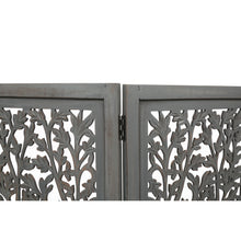 Load image into Gallery viewer, Life Dig 4 Panel Room Divider Screen Privacy Shoji Timber Wood Stand - Dark Grey