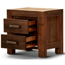 Load image into Gallery viewer, Comfortis 4pc King Bed Frame Suite Bedside Tallboy Furniture Package - Walnut