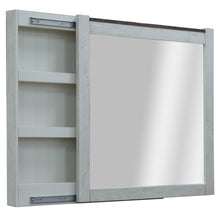 Load image into Gallery viewer, Erica Dresser Mirror Vanity Storage Dressing Table Acacia Wood Frame Brown White