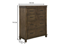 Load image into Gallery viewer, Lily 4pc Queen Bed Suite Bedside Tallboy Bedroom Furniture Package - Rustic Grey