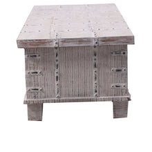 Load image into Gallery viewer, Daksh Coffee Table Antique Handcrafted Solid Mango Wood Storage Trunk Chest Box