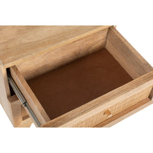 Load image into Gallery viewer, Olearia Bedside Table 2 Drawer Storage Cabinet Solid Mango Wood Rattan Natural