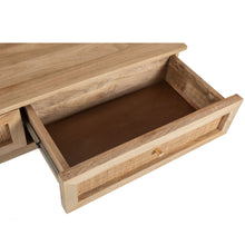 Load image into Gallery viewer, Olearia Console Table 110cm Solid Mango Timber Wood Rattan Furniture Natural